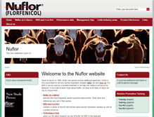 Tablet Screenshot of nuflor.com